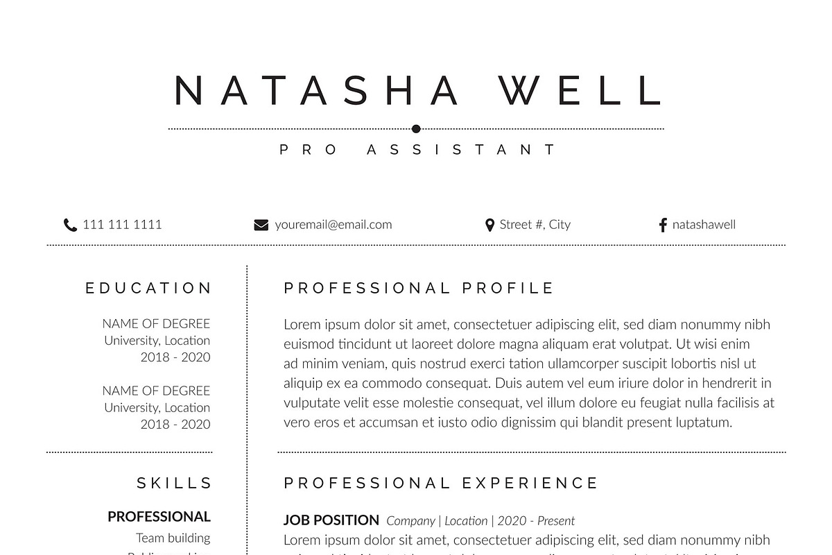 Resume/CV, a Resume Template by Mr-Template (Photo 4 of 7)