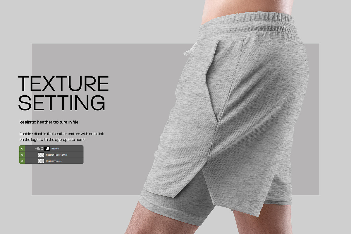 Mockups Shorts with Compression Line, a Bottom Mockup by Grow Design Craft Studio (Photo 4 of 9)