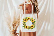 Watercolor Summer Sunflower Clipart, an Illustration by Pixels.Craft (Thumbnail 7 of 7)