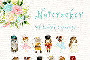 Nutcracker Christmas clipart, a Decorative Illustration by heyiamalice (Thumbnail 6 of 13)