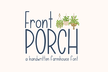 Front Porch, Cute Farmhouse Font