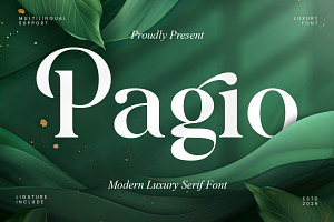 Pagio - Modern Luxury Serif Font