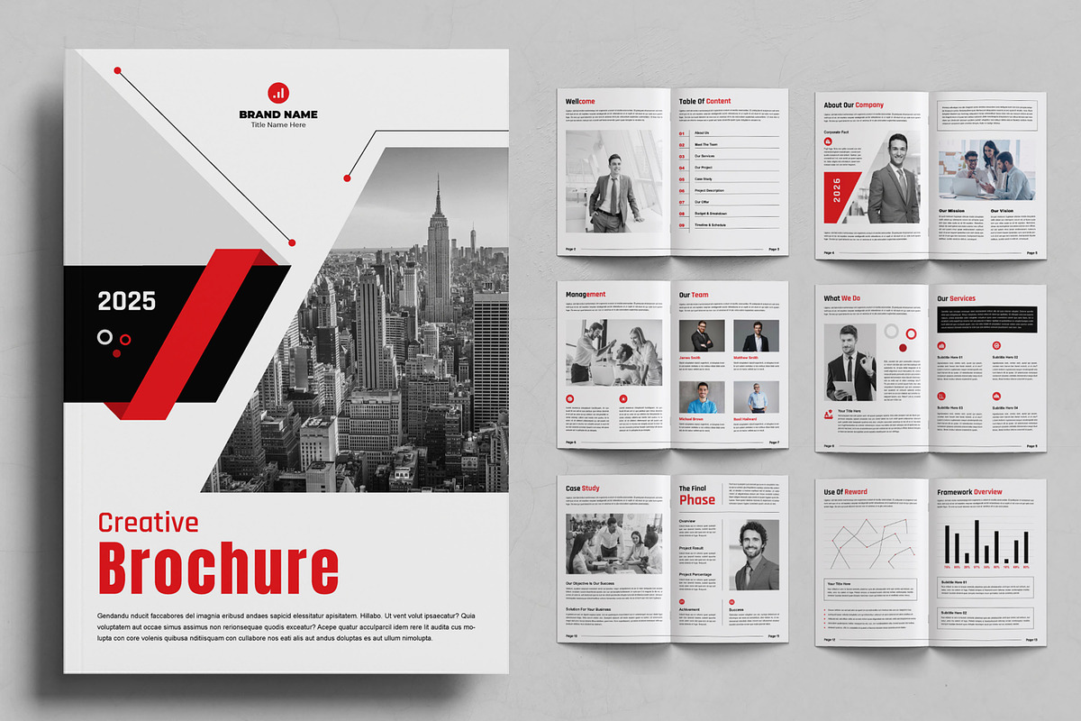Creative Brochure Template Layout, a Brochure Template by ContestDesign (Photo 1 of 4)