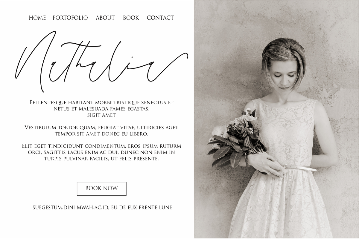 Emeria -Luxury Calligraphy Font, a Script Font by Fikryal Studio (Photo 2 of 12)