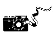 Vintage Camera Film Silhouette, an Object Illustration by yasushie (Thumbnail 23 of 31)