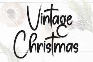 Vintage Christmas | Script Font