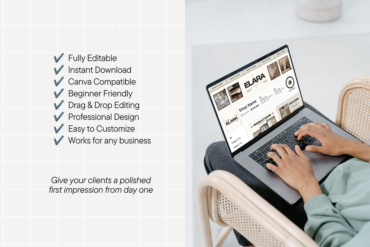 Modern Beige Etsy Shop Kit Template, a Branding & Logo Template by Anna Design Studio (Photo 8 of 8)