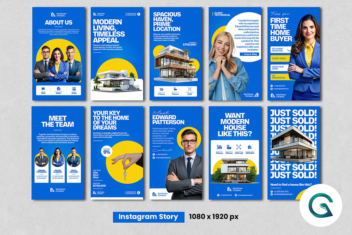 Real Estate Social Media Pack Templa, a Social Media Template by Geelator Studio (Photo 3 of 5)