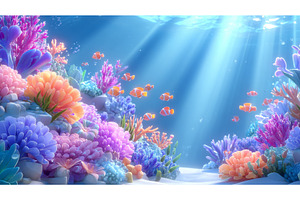The crystal clear blue water reveals, a Nature Photo by ZinetroN