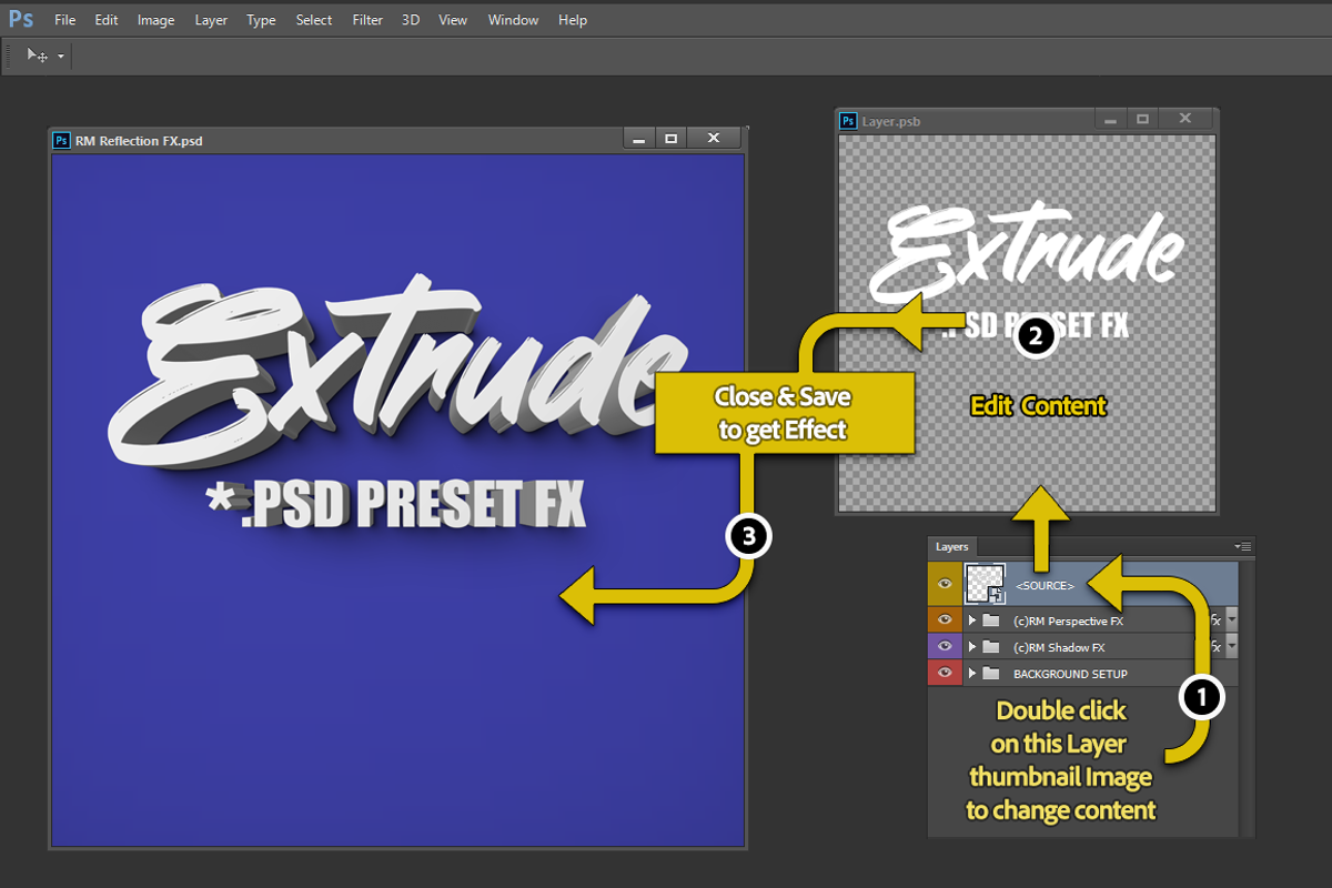 Photoshop's - RM Perspective FX PSD, a Mockup by R M (Photo 5 of 8)