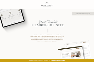 Showit Membership Website Template