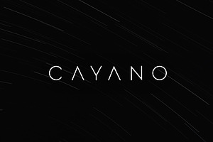 Cayano Typeface