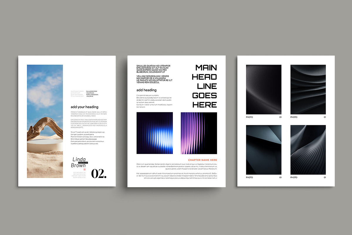 Minimal Ebook Layout Template, an UI Kit Template by ContestDesign (Photo 4 of 5)