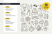 Love Doodles Valentine Day Clipart, a Seasonal Illustration by insemar (Thumbnail 4 of 5)