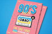 90's Music Party, a Flyer Template by Guuver (Thumbnail 3 of 3)