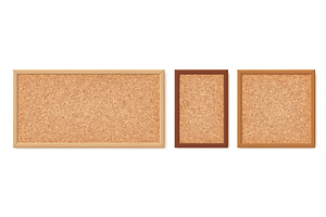 Office cork boards, bulletin or pin, a Decorative Illustration by Buch&Bee