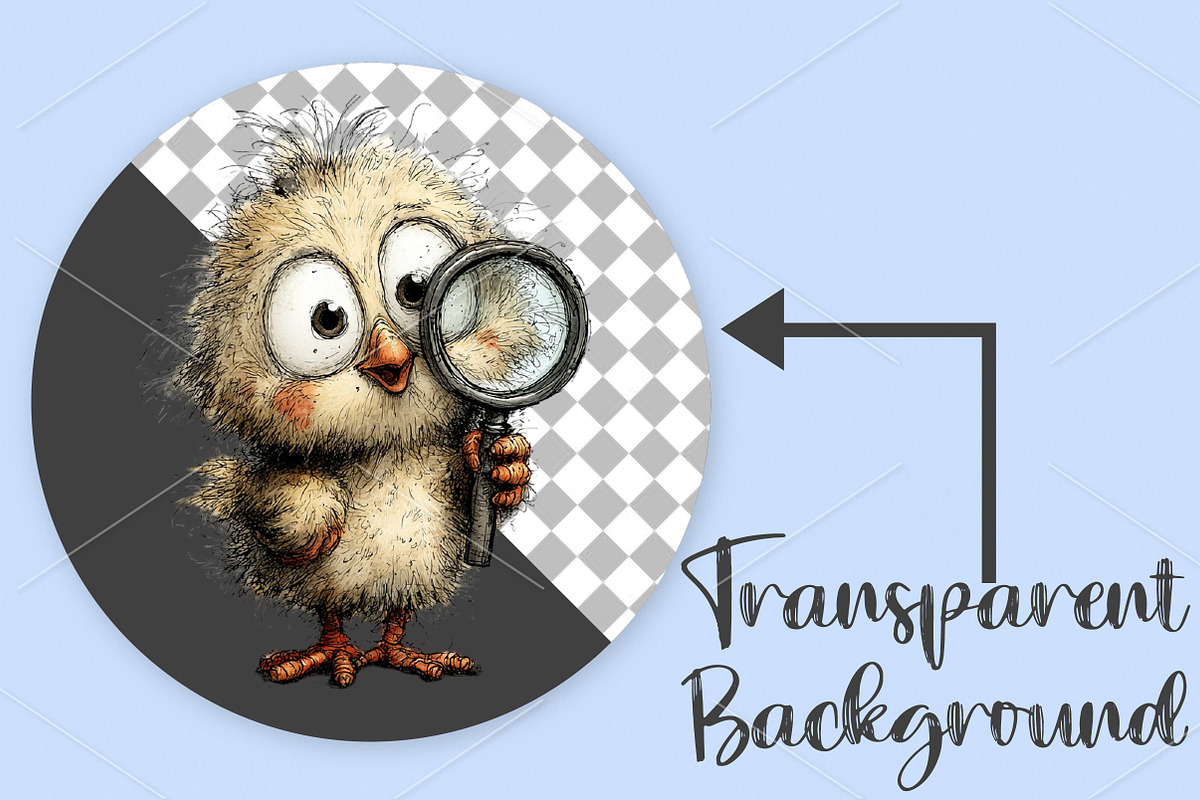 Whimsical Easter Chick Clipart PNG, a Seasonal Illustration by Canvas Craft (Photo 2 of 7)