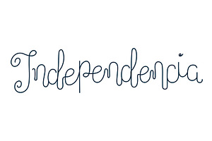 Independencia monoline hand, a Seasonal Illustration by sceptical cactus