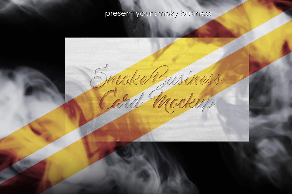 Smoke Business Card MockUp, a Graphic by FonDrakes (Photo 1 of 7)