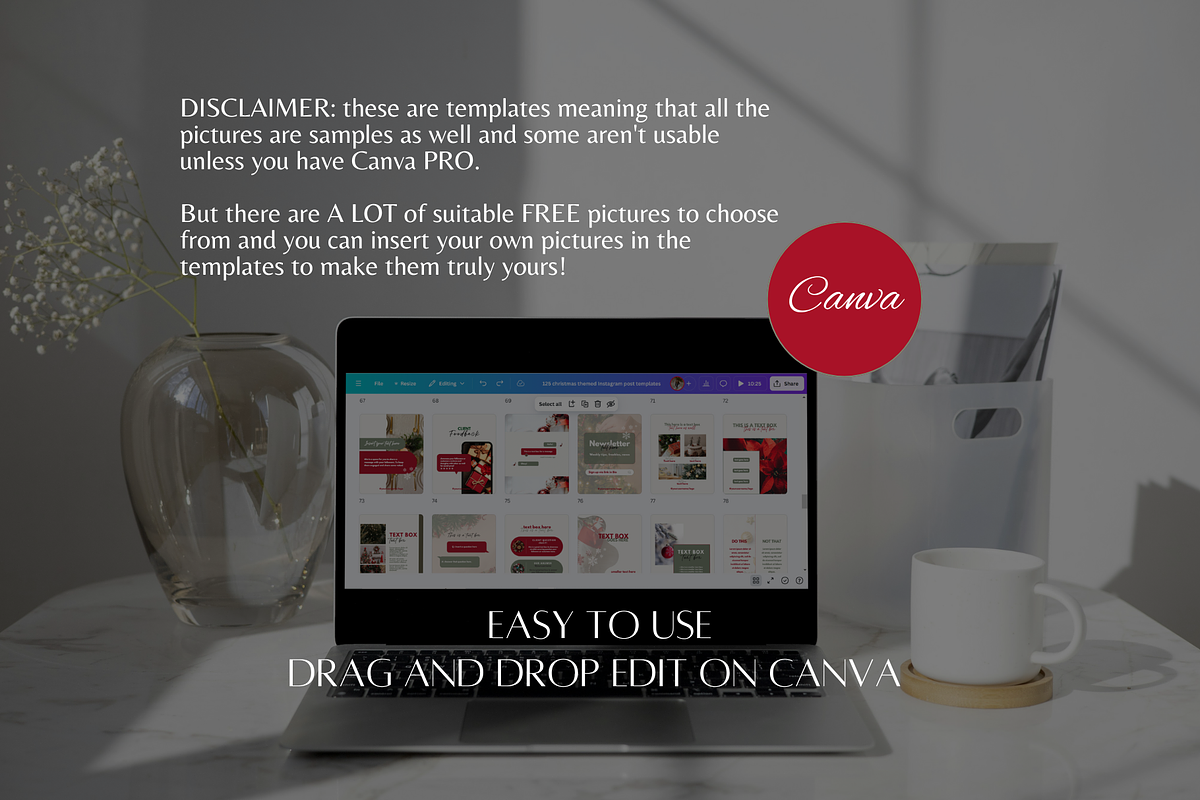 Christmas Instagram Templates, a Social Media Template by SociallyyCreative (Photo 6 of 10)