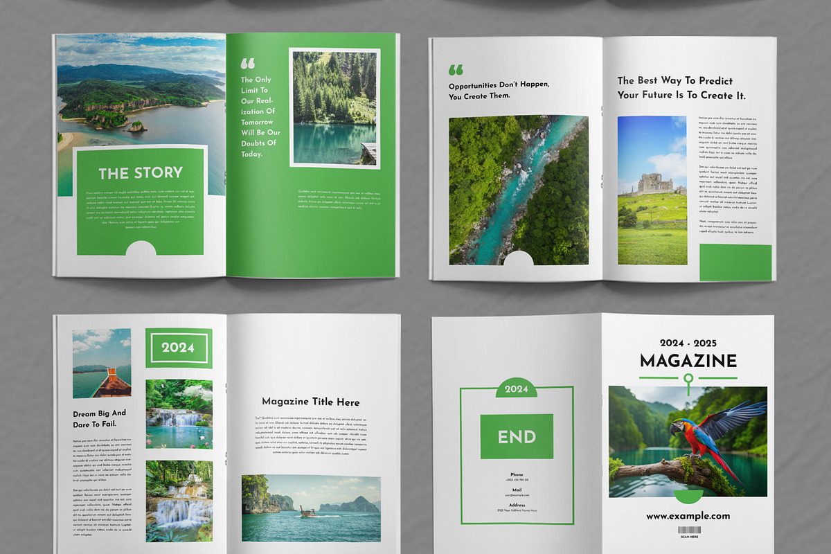 Colorful Magazine Template Layout, a Magazine Template by ContestDesign (Photo 4 of 4)