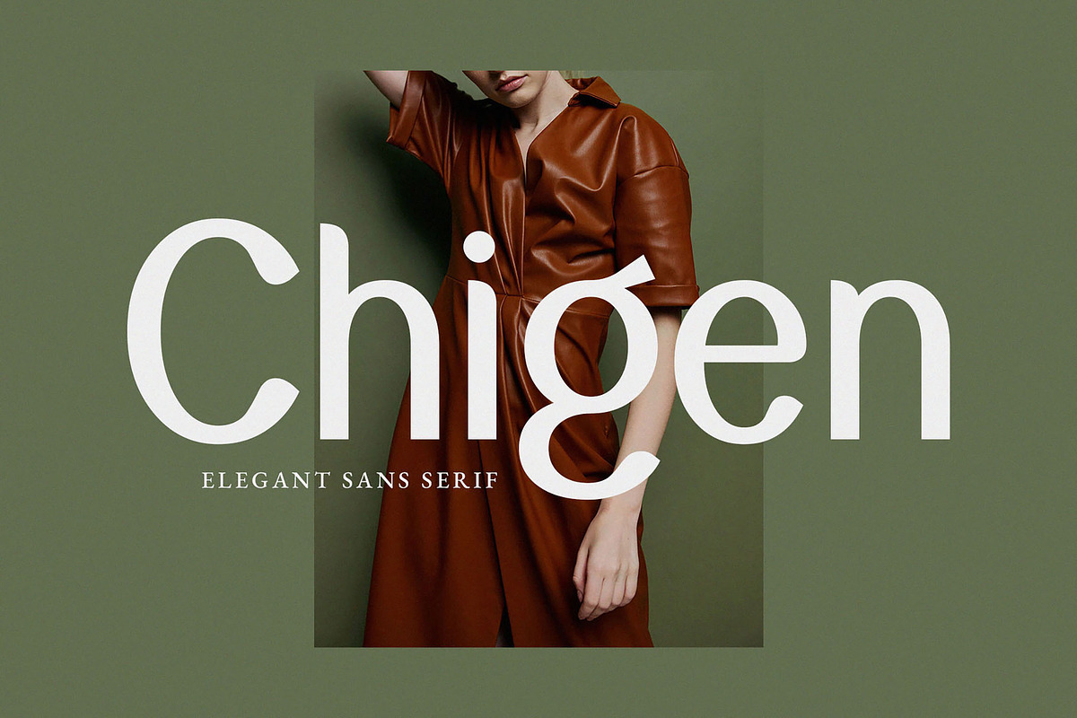 Chigen - Elegant Sans Serif, a Sans Serif Font by Typeformers (Photo 1 of 5)