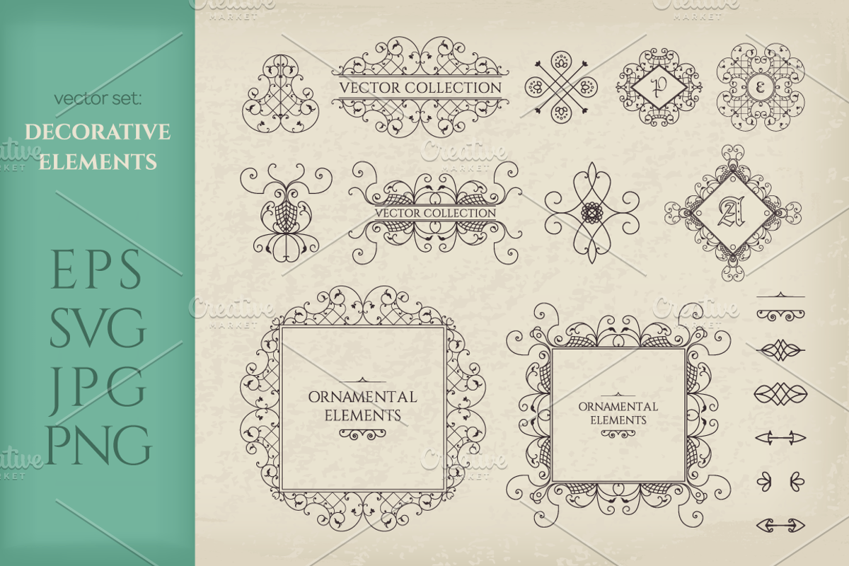 Vector Set of Page Decorations, a Decorative Illustration by dacascas (Photo 1 of 2)