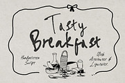 Tasty Breakfast - Handwritten Font, a Handwritten Font by Bale Type (Thumbnail 1 of 10)