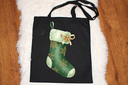 Christmas Stockings Clipart Set PNG, an Illustration by SinaCreation (Thumbnail 4 of 7)