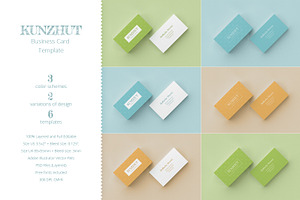 Kunzhut. Business Card Template, a Business Card Template by le-genda
