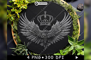 Eagle Wings Royal Crown Nobility, a Background Graphic by LaseredNinja (Thumbnail 7 of 7)