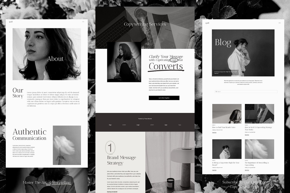 Squarespace 7.1 Template: Quill, a Squarespace Template by BAC Design ...