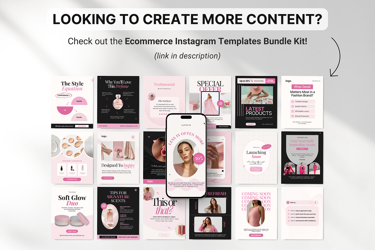 Ecommerce Carousel Instagram Posts, a Social Media Template by DigiPax (Photo 10 of 10)