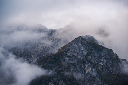Fusine lakes on a calm autumn day featuring active, activities, and alpine, a Nature Photo by Dreamy Pixel