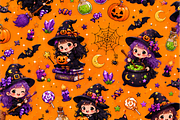 Halloween Spooky Seamless Pattern, a Pattern Graphic by Printable Design Store (Thumbnail 3 of 3)