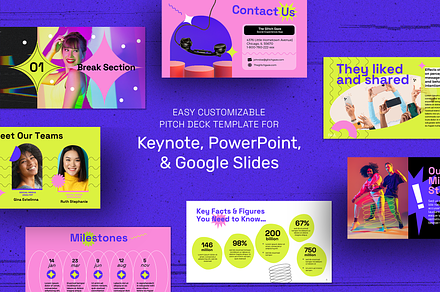 Glitch Gaze Pitch Deck Template