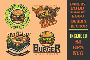 Bakery vintage colorful logo collect, a Branding & Logo Template by Billah Hub