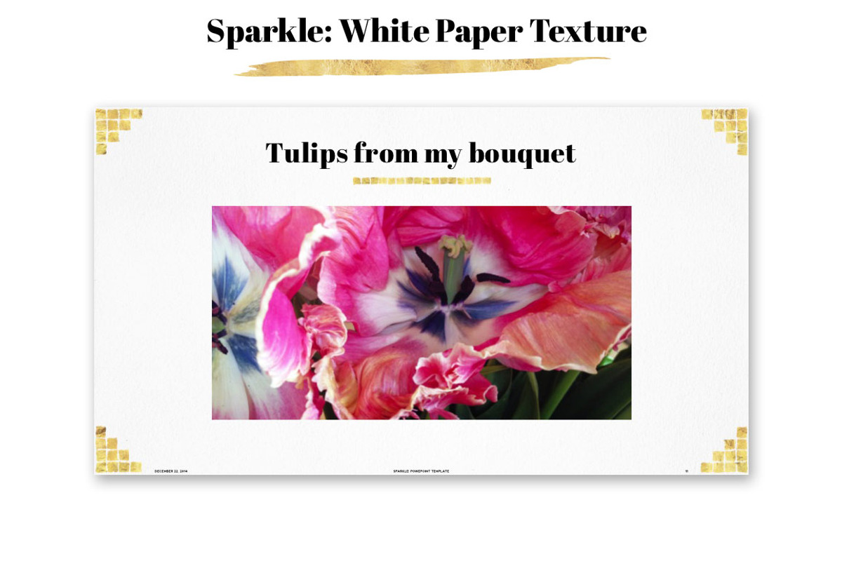 Sparkle Gold Minimal PPT Templates, a Presentation Template by Blixa 6 Studios (Photo 2 of 5)
