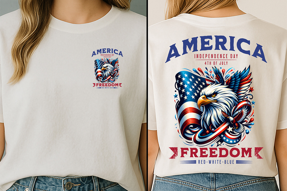 4th of July Eagle American Freedom, a Seasonal Illustration by Creative Arslan (Photo 2 of 6)