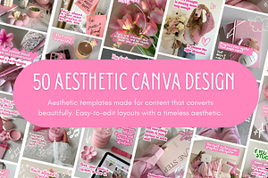 50 Aesthetic Canva Design Template