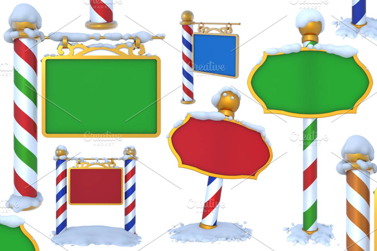 North Pole Sign - 3D preview 2