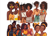 Sisterhood Clipart, an Illustration by CraftCrateShop (Thumbnail 7 of 7)