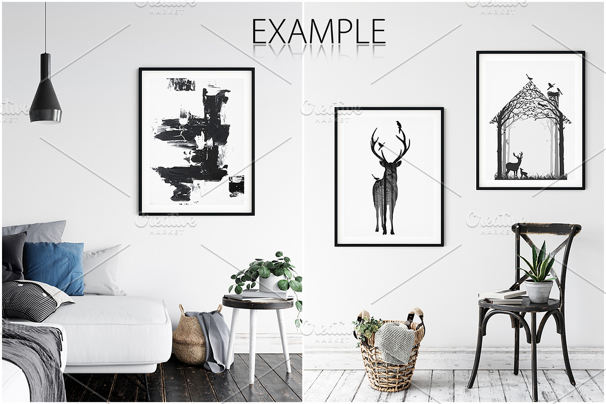 Frames & Walls Scandinavian Bundle-3, a Print Template by Yuri-U (Photo 33 of 42)