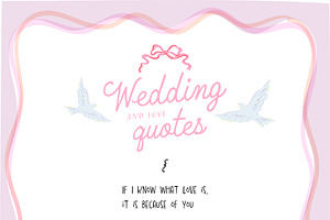 Wedding Timeline Clipart & Quotes