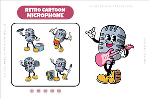 Microphone Character Mascot