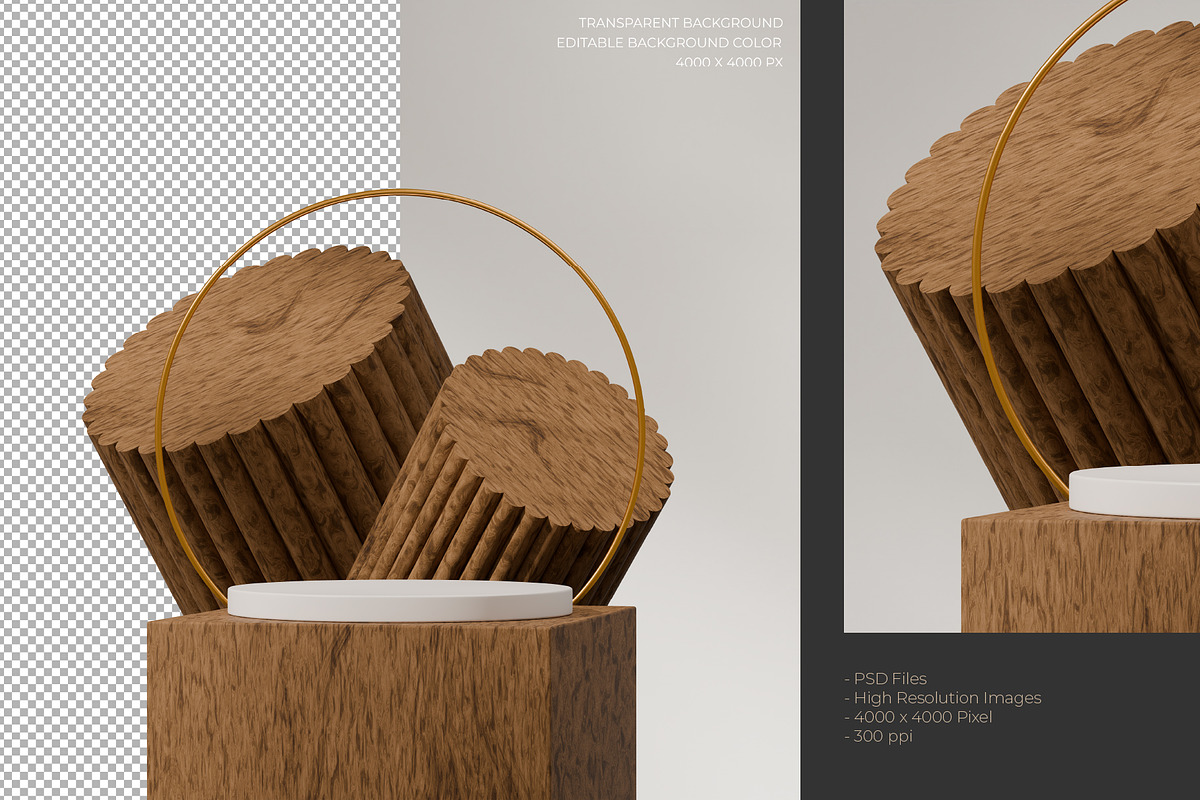 5 Podium with Transparent Background, a Background Graphic by faustudio (Photo 7 of 7)