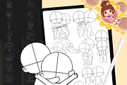 130 Procreate Chibi Couple Stamp, a Brushes & More by DrawingStoryShop (Thumbnail 1 of 7)
