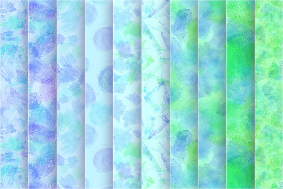 Watercolor Textile Patterns, a Pattern Graphic by Alex Serada (Photo 4 of 6)