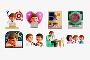 Workplace Mental Health 3D Icon Set, an Object 3D Model by Eklip Studio (Thumbnail 4 of 5)