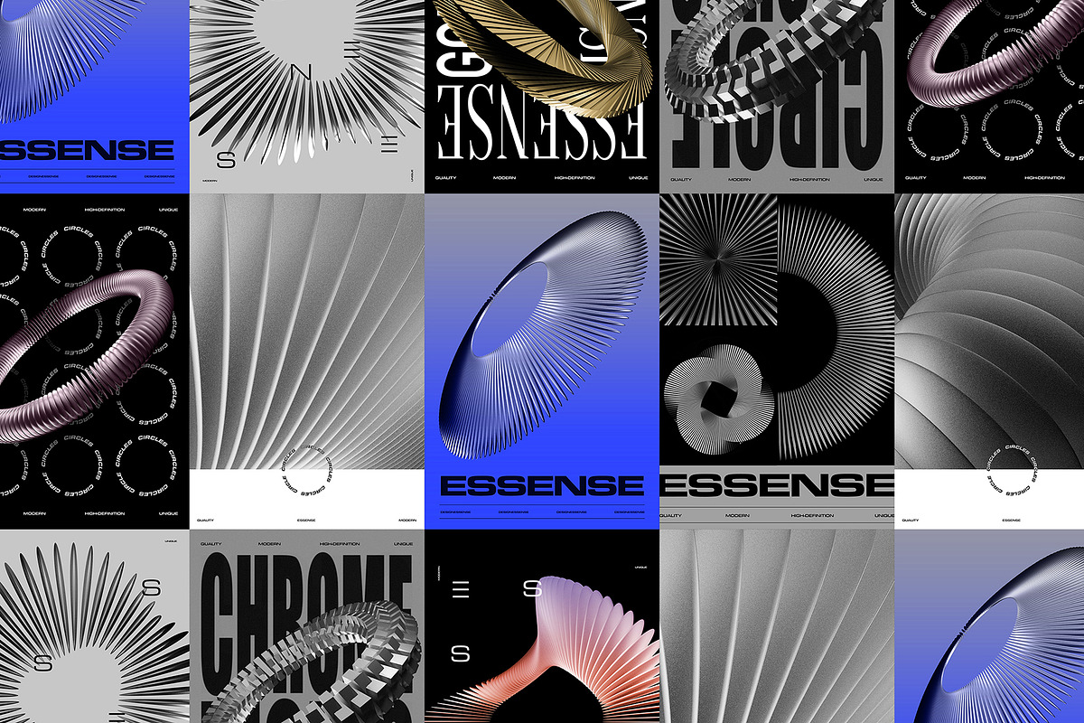 3D Chrome Circles - 82 illustrations, an Object Graphic by assetpro.design (Photo 7 of 12)